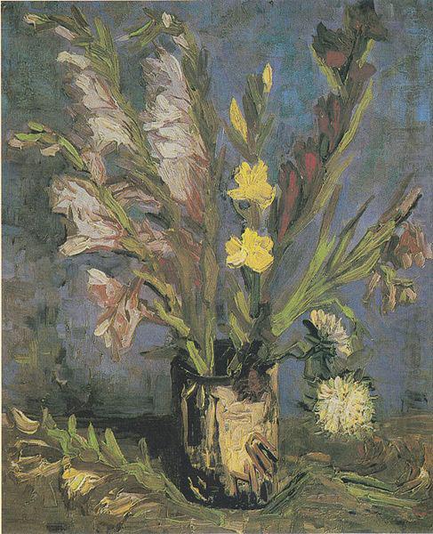 Vincent Van Gogh Vase with Gladioli china oil painting image
